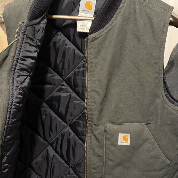Vintage Carhartt Mens (V32DGR) Vest (2007) in Dark Green - Picture 5 of 7